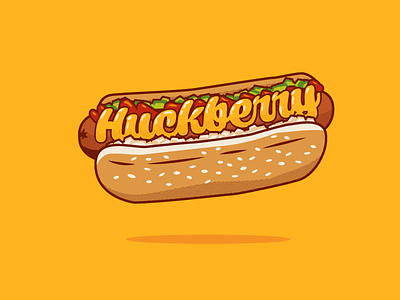 Hot Dog apparel design illustration shirt sticker type typography