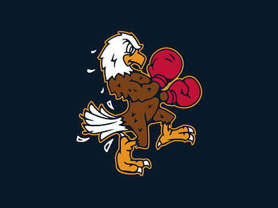 Fightin' Spirit apparel badge branding design eagle identity illustration logotype mascot shirt type typography