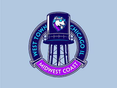 Midwest Coast Brewing apparel badge beer branding brewery chicago design identity illustration logo shirt type vector