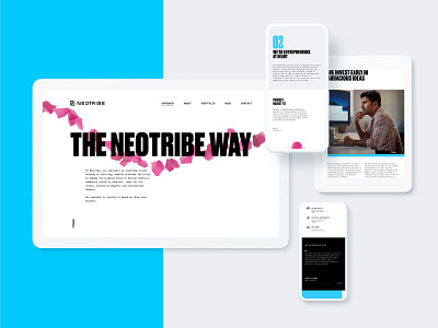 Neotribe Site Design branding design identity illustration site ui ux web website
