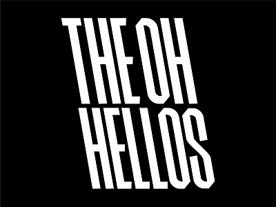 The Oh Hellos Lettering