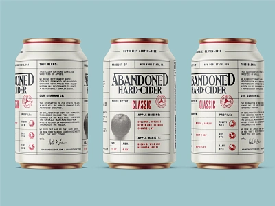 Abandoned Hard Cider Cans branding can cider design identity packaging