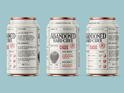 Abandoned Hard Cider Cans branding can cider design identity packaging