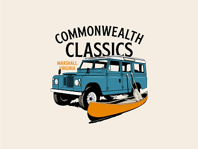 Commonwealth Classics apparel badge design graphic illustration lettering poster shirt typography vector