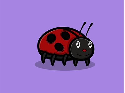 Cute Ladybug Walking