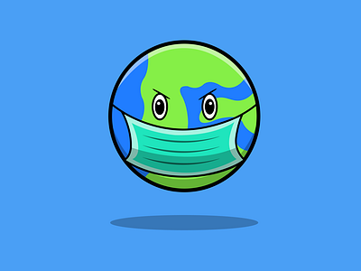 Angry World Planet with Wear Mask