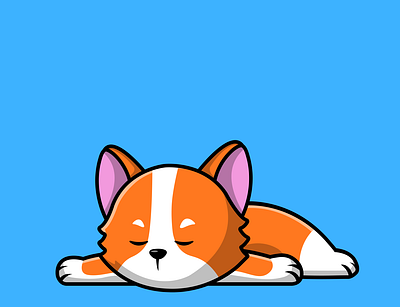 Cute Cat Sleeping adorable baby breed cartoon cat character cheerful cute design dream feline fluffy fun furry graphic design illustration isolated mascot pet vector