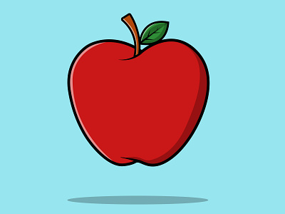 Apple Fruit Illustration isolated