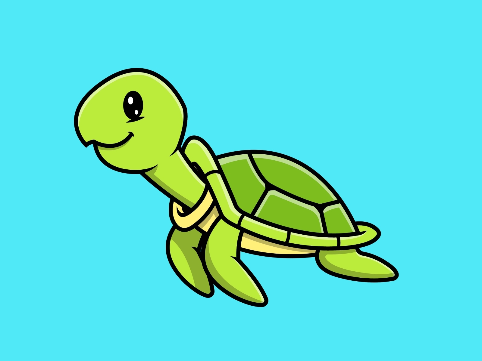 Cute Turtle by Moksha Labs on Dribbble