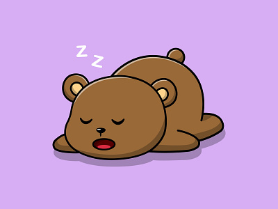 Cute Bear Sleeping