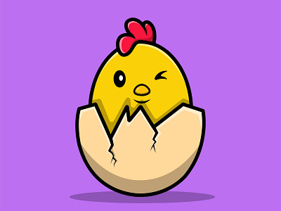 Cute Chicks Egg shell