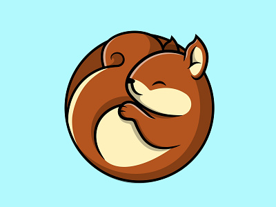 Cute Squirrel Sleeping graphic