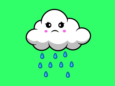 Cute Cloud Rainy pastel
