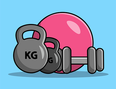 Dumbell And Fitness Ball portrait