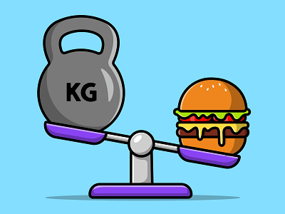 Meisuring Weight Fitness Ball Burger