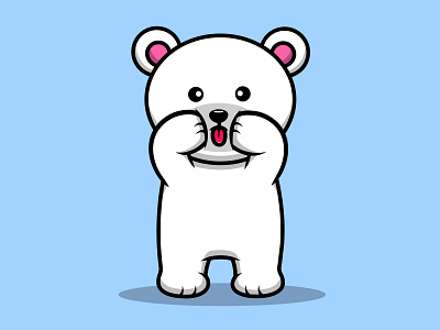 Cute Polar Bear Annoying character