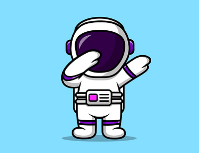 Cute Astronaut Dabbing character