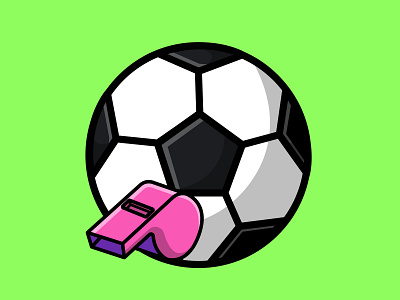 Soccer Ball And Whistle