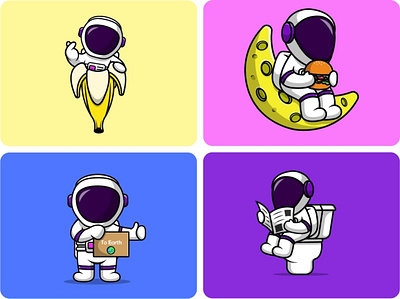 Cute Astronaut play