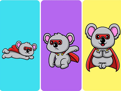 Cute Koala Super Hero