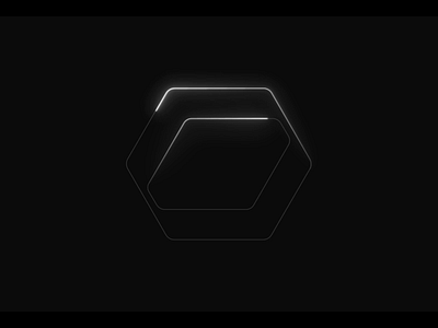 RiACT: Loading Spinner animation blockchain branding cube design geometric hexagon icon logo symbol
