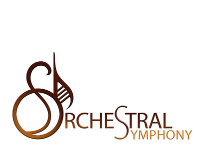 Orchestral Symphony Logo branding design graphic design illustration logo