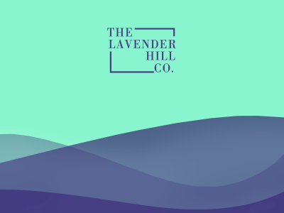 Lavender Hill Co. brand contrast florist fun colourful identity logo mint pattern