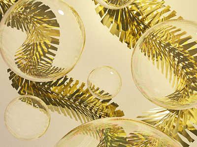 Glass Baubles and Tinsel 3d 3d art baubles blender christmas decoration illustration materials procedural tinsel