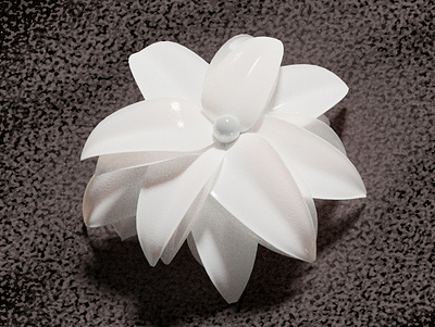 Flower 3d 3d art blender flower illustration pearl