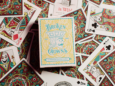 Broken Crowns Playing Cards cards illustration playing cards print procreate