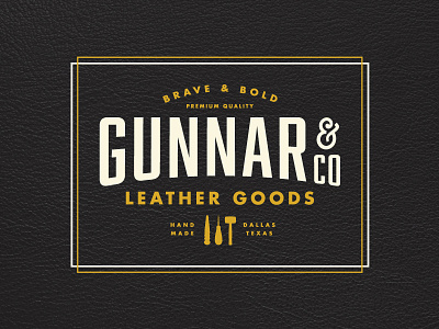 Gunnar Leather Goods - Approved version branding dallas handmade identity ismael burciaga leather leather goods logo texas