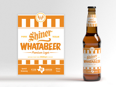 Shiner Whatabeer @ Whataburger beer branding label package shiner texas whataburger