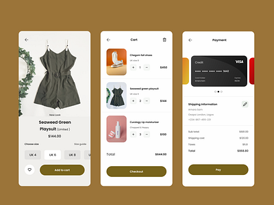 Daily UI - E-commerce checkout screen app design ecommerce graphic design motion graphics productdesign research typography ui ux vector