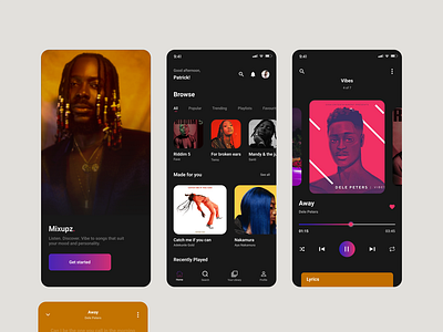 Music Player by Don Precious on Dribbble