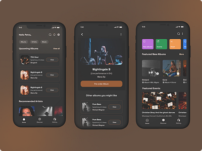 Orchestra Album Pre-order app app branding design graphic design illustration logo productdesign research ui ux