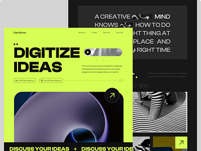 Rebound:Das Grune Creative Landing Page branding creativeagency dribbblers graphic design landingpage productdesign rebound web