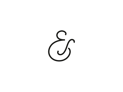 E&S monogram ampersand e ligature monogram s script wedding