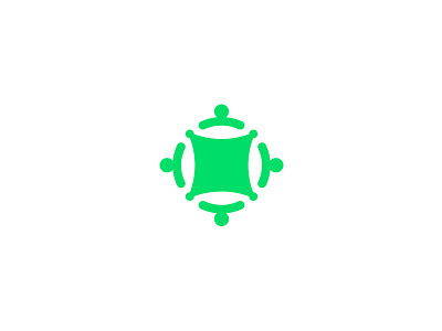 Gemeinsam. Sicher. community entrepreneur icon insurance logo net rescue safety safety net self employed symbol trampoline