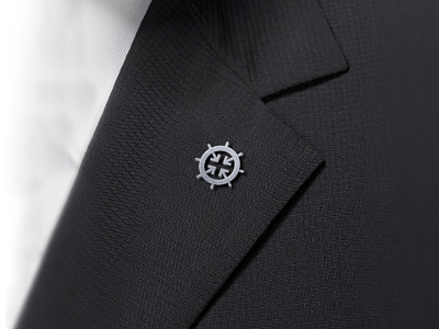 Leadership symbol concept advocacy arrows business helm industry lapel leadership logo pin symbol wheel