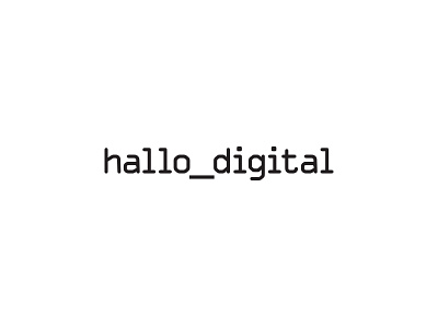 Hallo Digital computer consultants hardware it it consultants logotype mac naming pc smartphone software technology