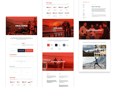 FinalSurge branding design ui