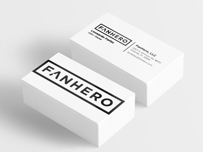 Fanhero Business Cards business card