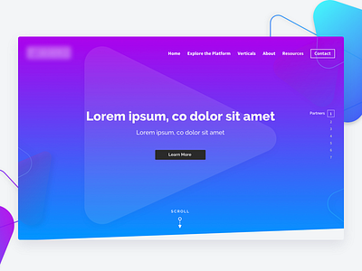 Light Version business design gradient redesign shapes ui