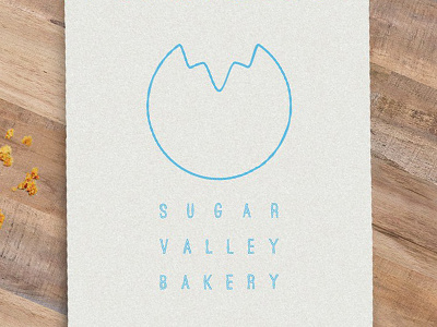 Sugar Valley Bakery bakery cookie illustrator logo minimal unused vector