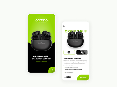 Oraimo product screens 3d animation appdesign branding design graphic design logo mobileapp motion graphics ui uidesign uiux