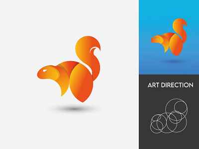 squirrel logo design animals art brand design brand identity branding business logo businesscard custom logo design goldenratio gradients illustraion illustration art logo design minimalist logo modern modern logo nature art squirrel squirrel logo tshirt