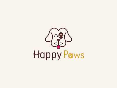 happy dog logo brand branding business logo creative design custom logo design dog dog illustration dog logo doggy dribbble logo design luxury logo minimalist logo modern logo professional logo real estate logo tshirts