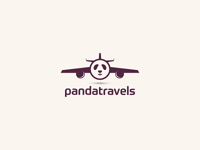 pandatravels logo design modernlogo