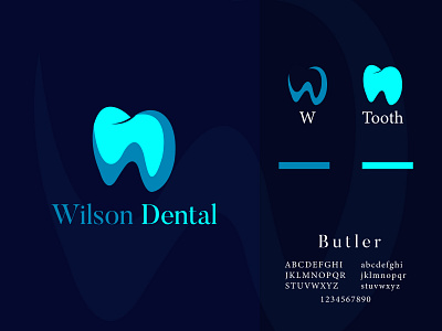 Wilson Dental  logo design-modernlogo-fashionlogo doctor logo