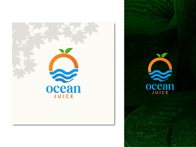 Ocean Juice logo design-modern logo